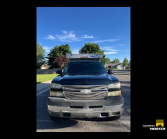 2005 Chevy Silverado 2500HD + FWC Hawk Slide-In on flatbed with MASSIVE exterior storage