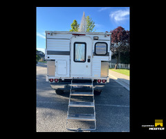 2005 Chevy Silverado 2500HD + FWC Hawk Slide-In on flatbed with MASSIVE exterior storage